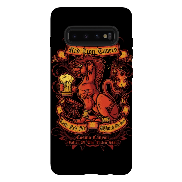 Galaxy S10 plus StrongFit Red Lion Tavern by Q-Artwork