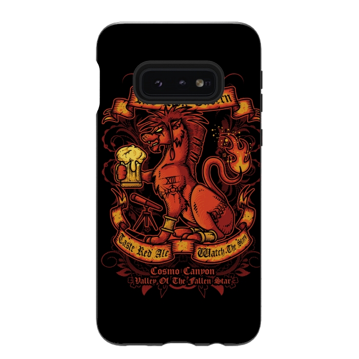 Galaxy S10e StrongFit Red Lion Tavern by Q-Artwork