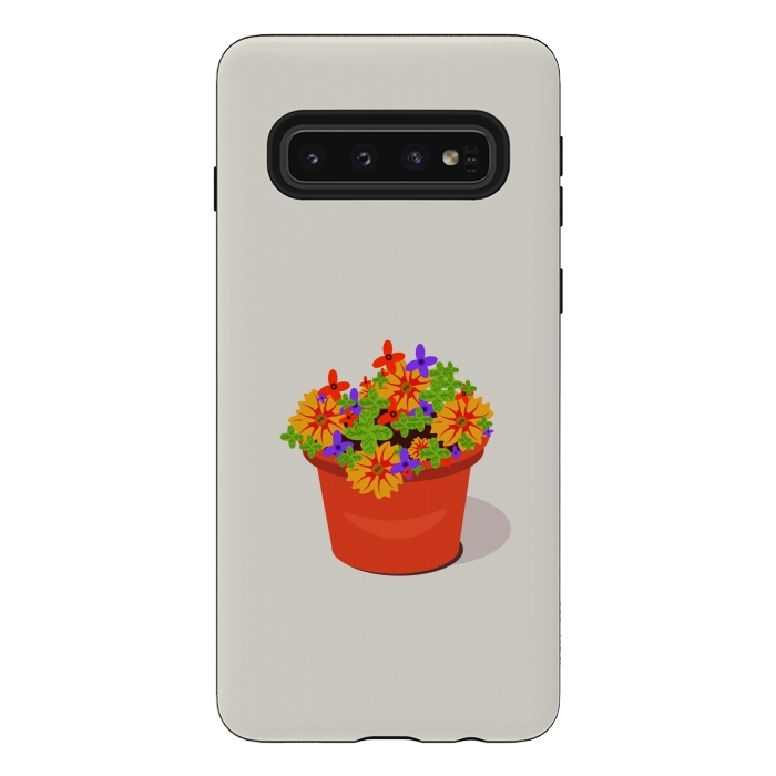 Galaxy S10 StrongFit Flowerpot by Parag K