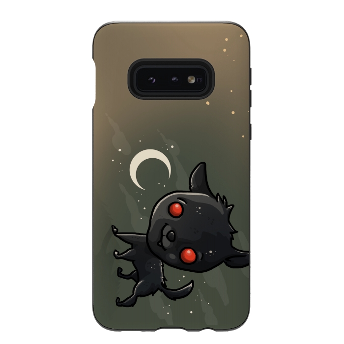 Galaxy S10e StrongFit Cute Black Shuck by Q-Artwork