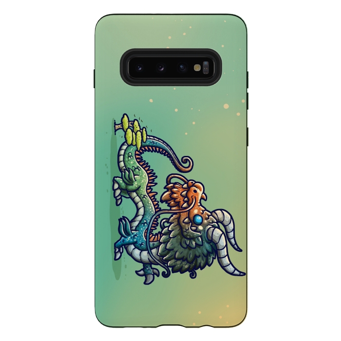 Galaxy S10 plus StrongFit Cute Chinese Dragon by Q-Artwork