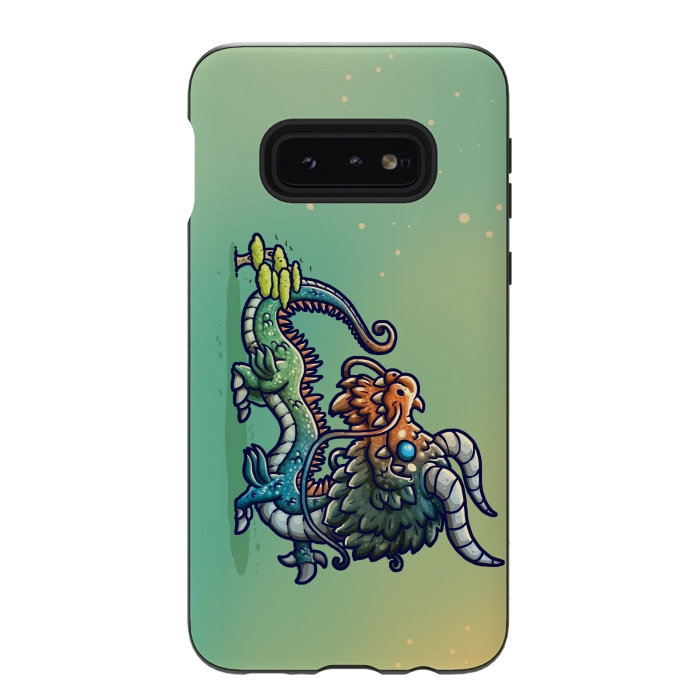 Galaxy S10e StrongFit Cute Chinese Dragon by Q-Artwork