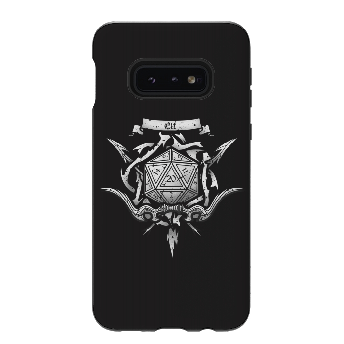 Galaxy S10e StrongFit Elf Crest by Q-Artwork