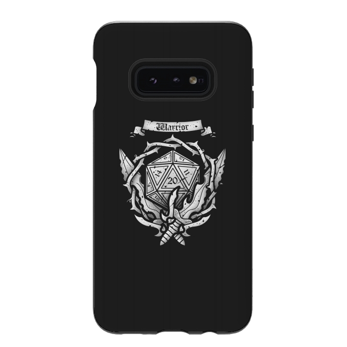 Galaxy S10e StrongFit Warrior Crest by Q-Artwork