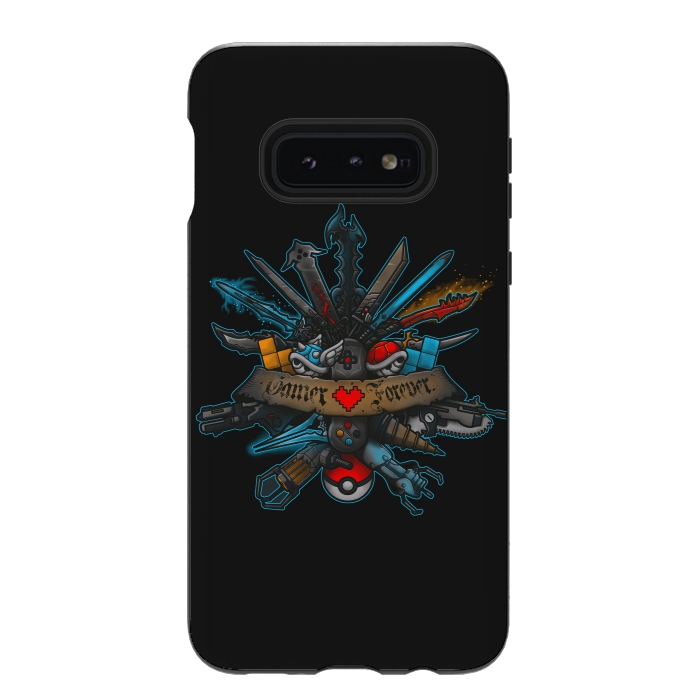 Galaxy S10e StrongFit Gamer Forever by Q-Artwork