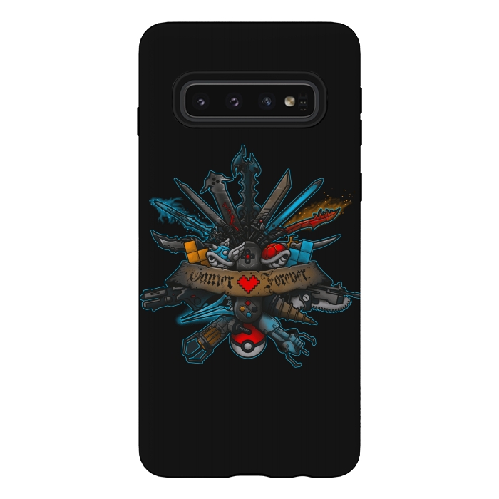 Galaxy S10 StrongFit Gamer Forever by Q-Artwork