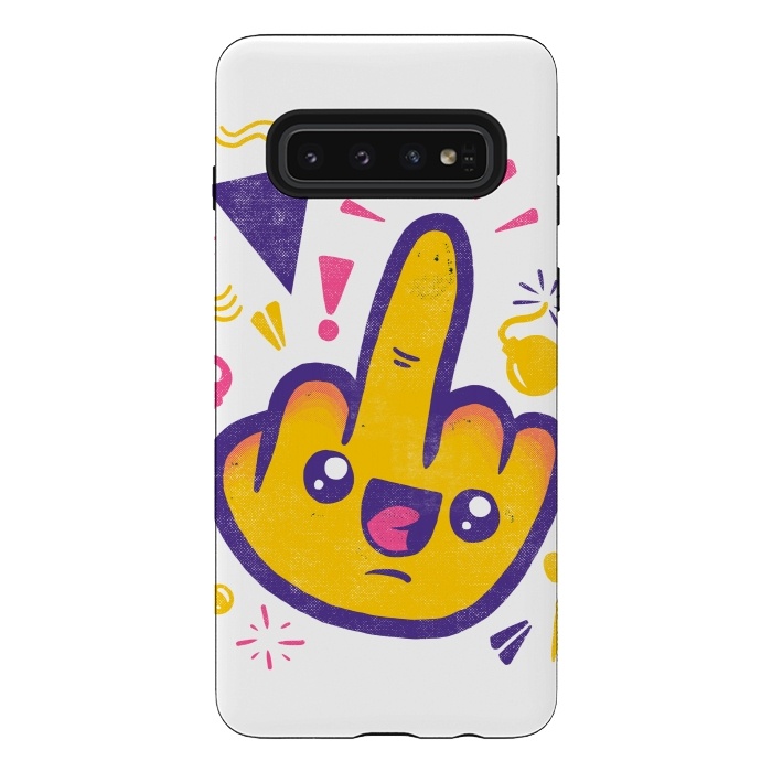 Galaxy S10 StrongFit Fuck off by Ilustrata