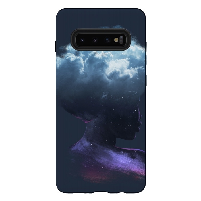 Galaxy S10 plus StrongFit HEAD ON THE CLOUDS by Ilustrata