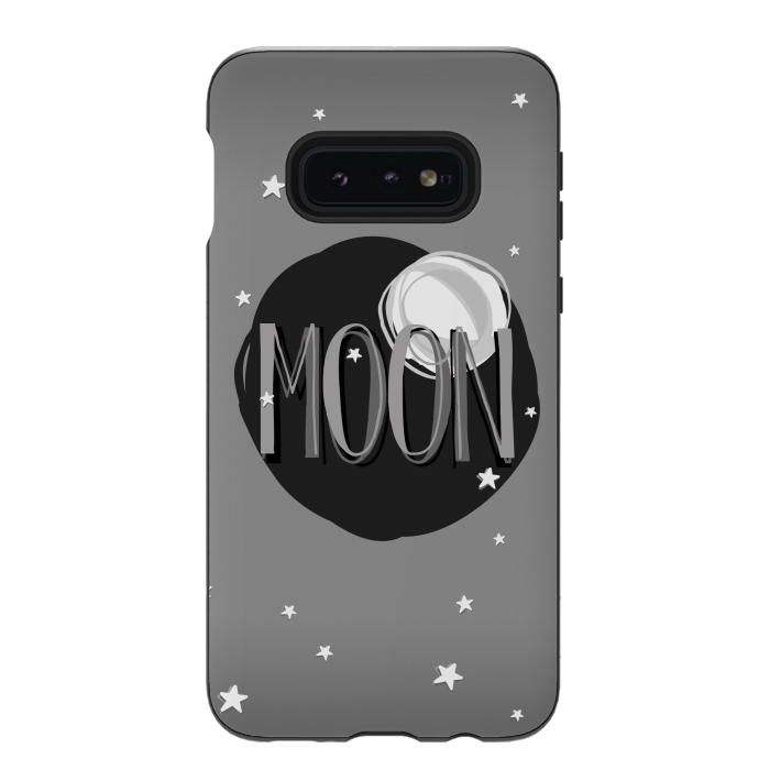 Galaxy S10e StrongFit Bright Moon & Stars by Dellán