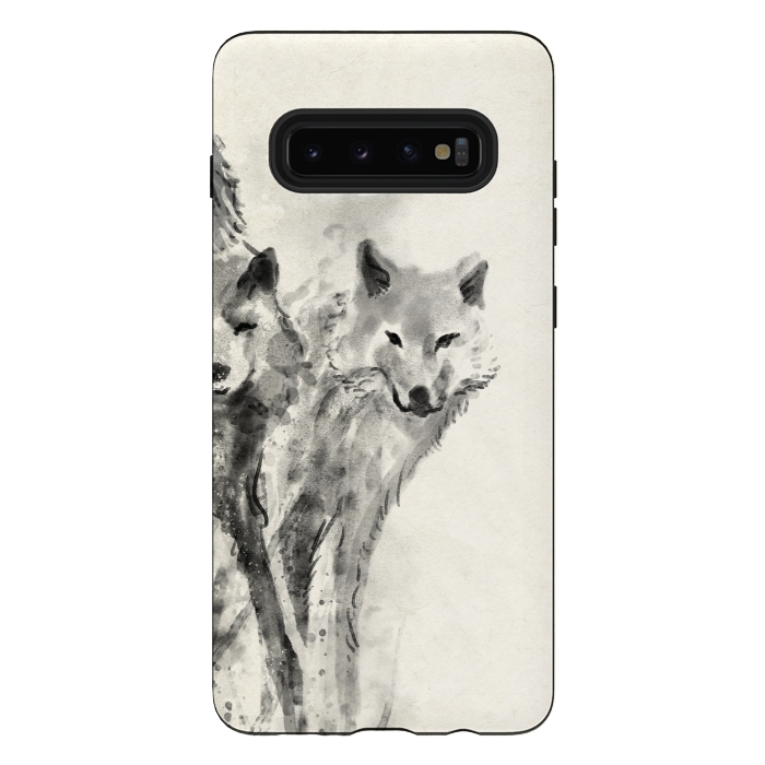 Galaxy S10 plus StrongFit Wild Wolf by 38 Sunsets