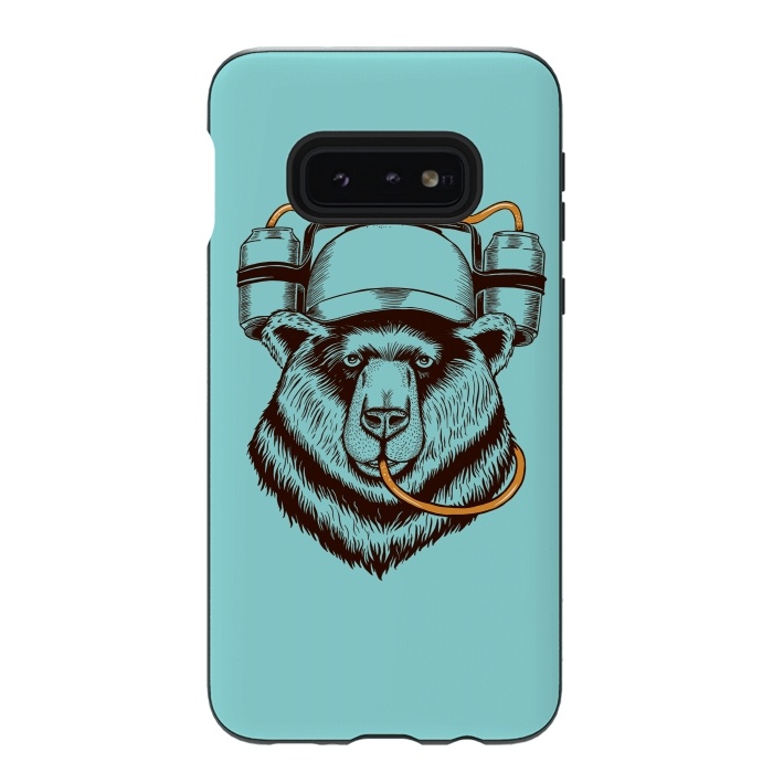 Galaxy S10e StrongFit BEAR LOVE BEER by Coffee Man
