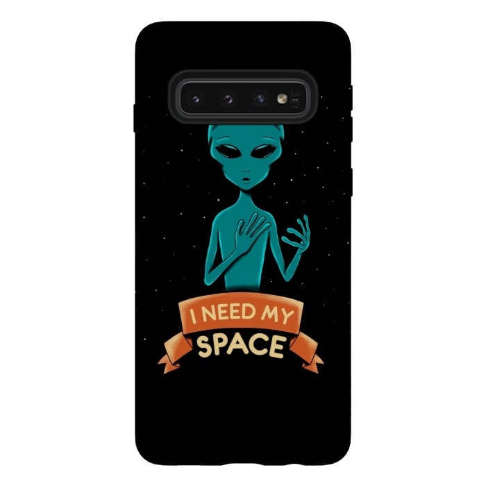 Galaxy S10 StrongFit I need my space by Coffee Man
