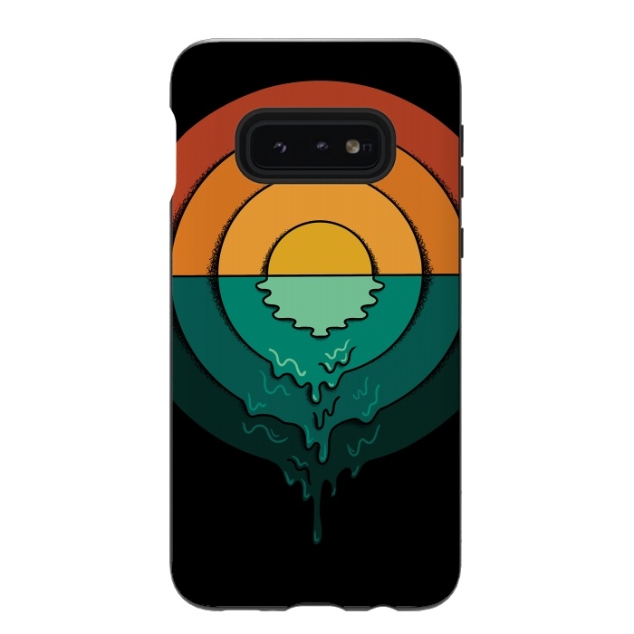 Galaxy S10e StrongFit Melted Circles by Coffee Man