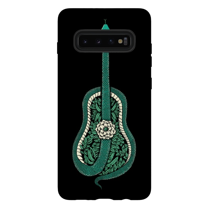 Galaxy S10 plus StrongFit Snake Guitar by Coffee Man