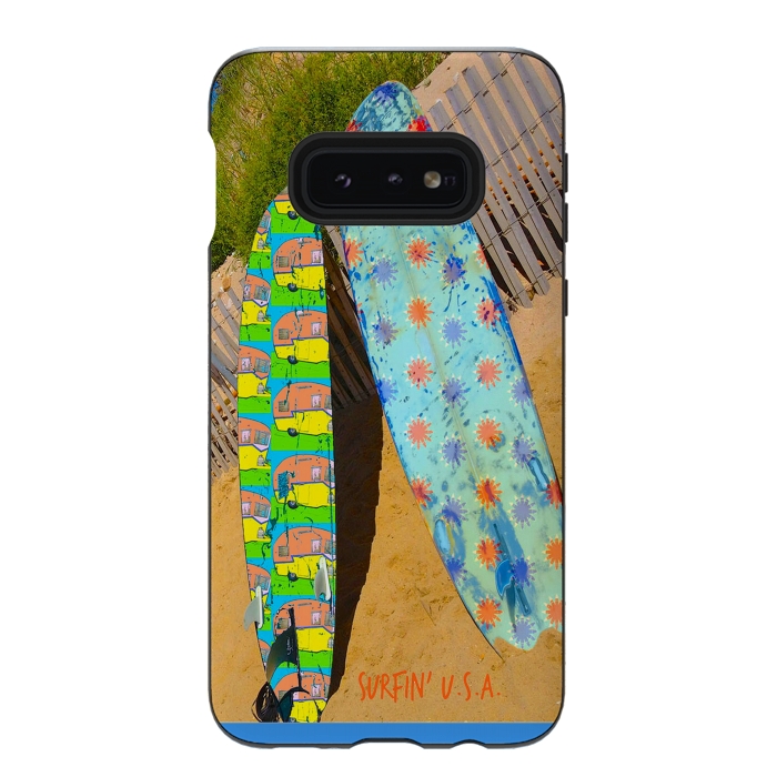 Galaxy S10e StrongFit Surfin USA by Bettie * Blue