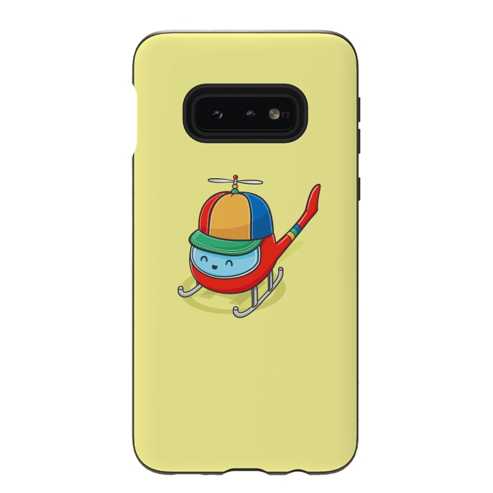 Galaxy S10e StrongFit Happy Copter by Xylo Riescent