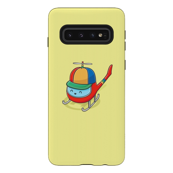 Galaxy S10 StrongFit Happy Copter by Xylo Riescent