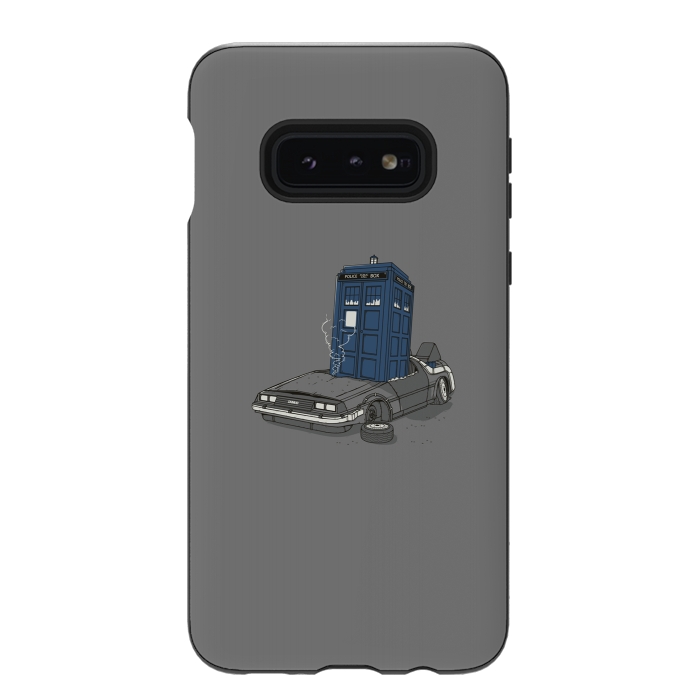Galaxy S10e StrongFit Stuck in the future by Xylo Riescent