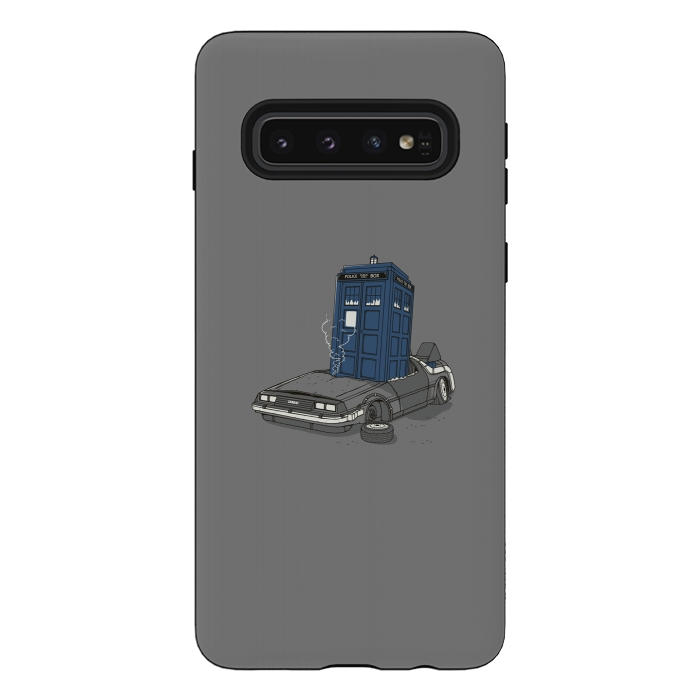 Galaxy S10 StrongFit Stuck in the future by Xylo Riescent