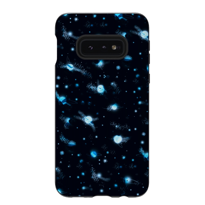 Galaxy S10e StrongFit marble night sky by Laura Grant