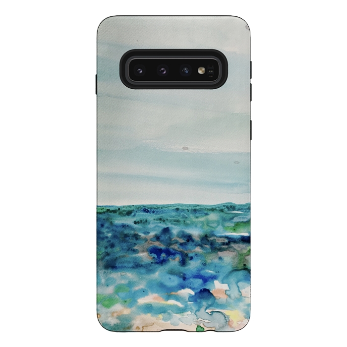Galaxy S10 StrongFit Miami Beach Watercolor #8 by ANoelleJay