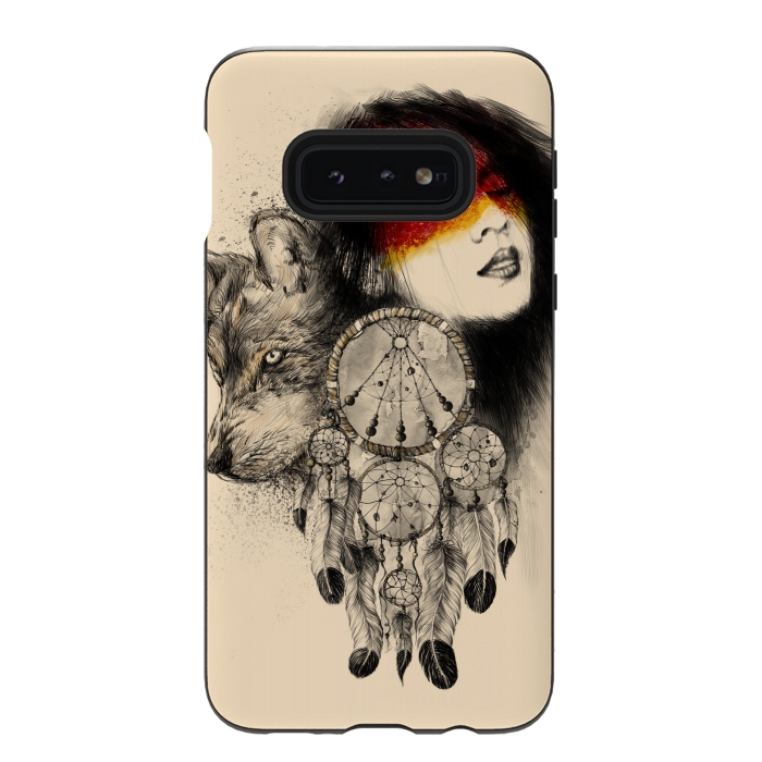 Galaxy S10e StrongFit Dream Catcher by Alwin Aves