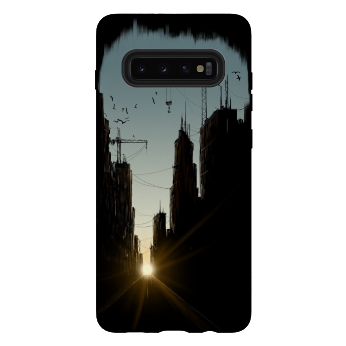 Galaxy S10 plus StrongFit Concrete Jungle by Alwin Aves