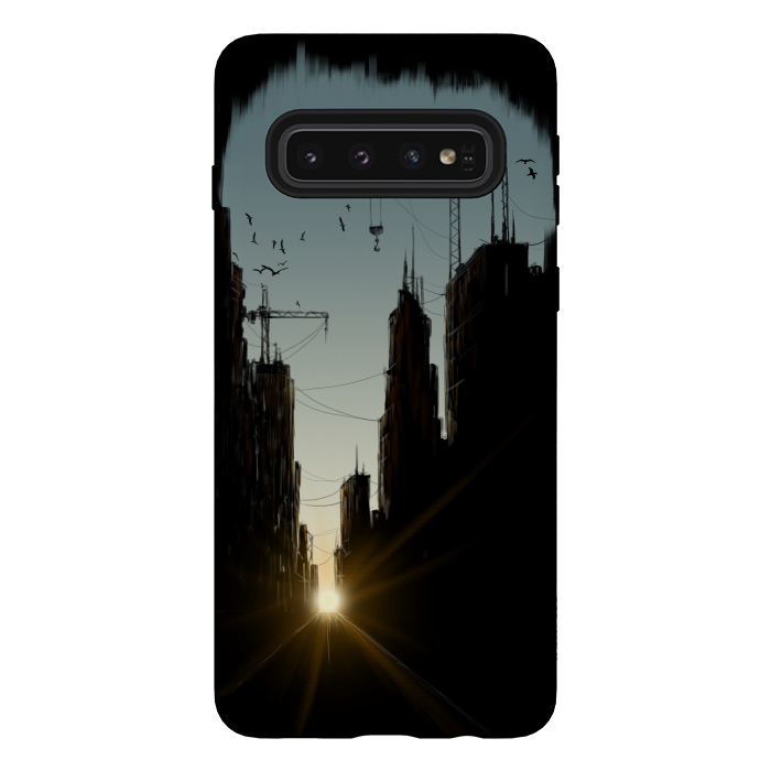 Galaxy S10 StrongFit Concrete Jungle by Alwin Aves