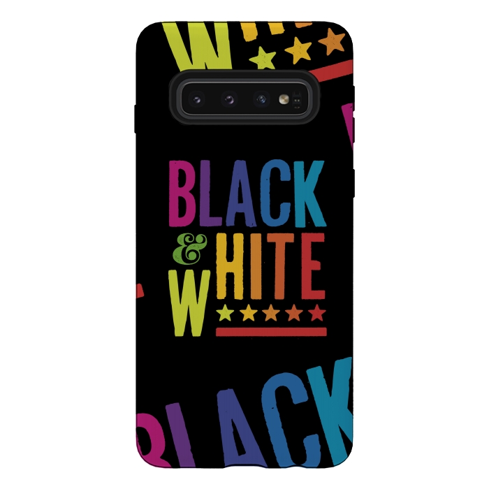 Galaxy S10 StrongFit Colorful Black & White by Dellán