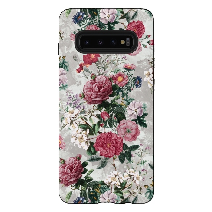 Galaxy S10 plus StrongFit Floral Pattern III by Riza Peker