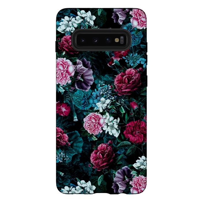 Galaxy S10 plus StrongFit Floral Pattern IV by Riza Peker