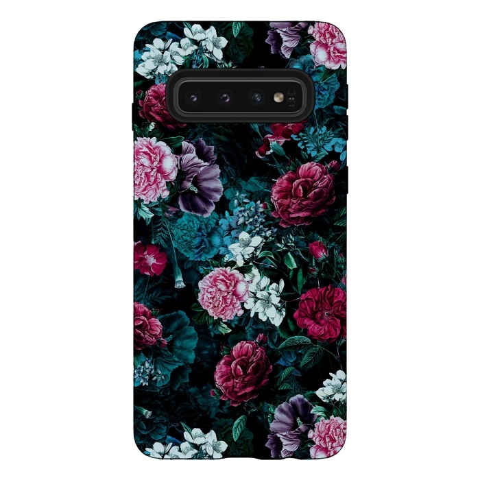 Galaxy S10 StrongFit Floral Pattern IV by Riza Peker