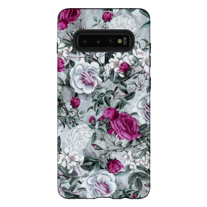 Galaxy S10 plus StrongFit Floral Pattern V by Riza Peker