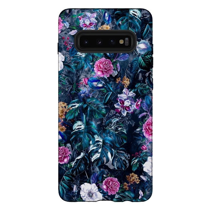 Galaxy S10 plus StrongFit Floral Pattern VII by Riza Peker