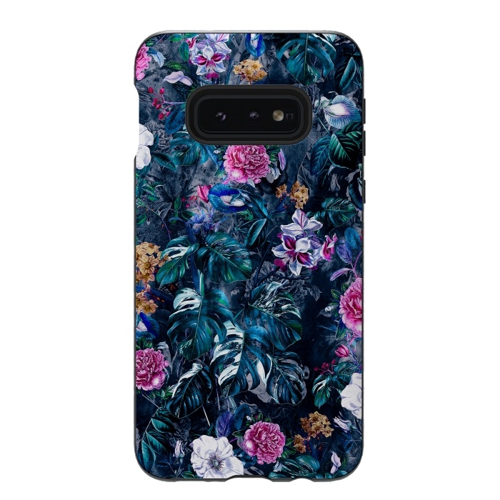 Galaxy S10e StrongFit Floral Pattern VII by Riza Peker