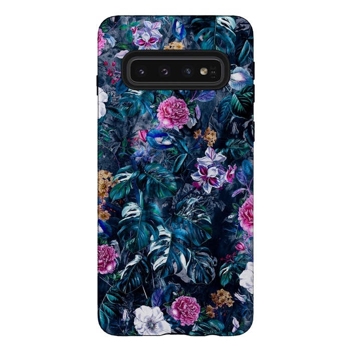 Galaxy S10 StrongFit Floral Pattern VII by Riza Peker