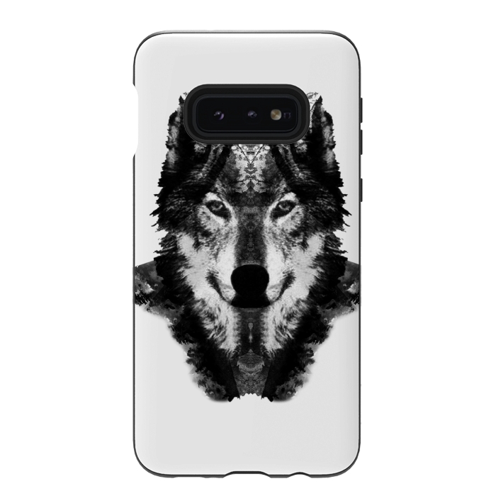 Galaxy S10e StrongFit The Black Forest Wolf  by Rui Faria
