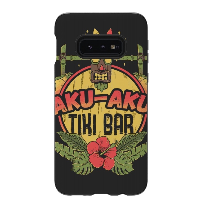 Galaxy S10e StrongFit Aku Aku - Tiki Bar by Ilustrata