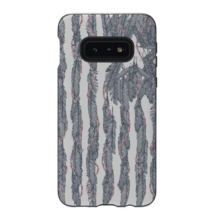 Galaxy S10e StrongFit America Feather Flag by Sitchko