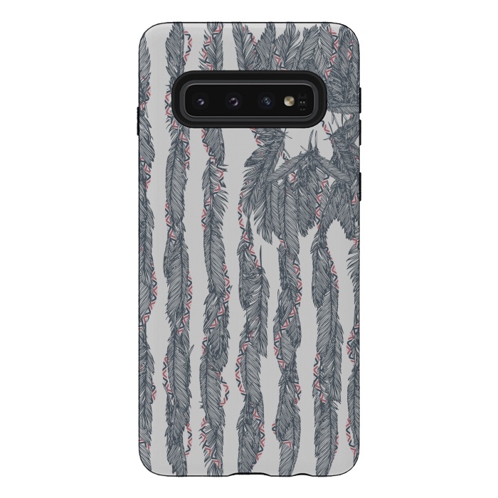 Galaxy S10 StrongFit America Feather Flag by Sitchko