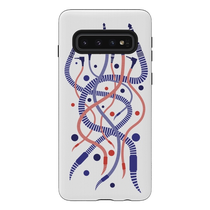 Galaxy S10 StrongFit Jackworms by Sitchko