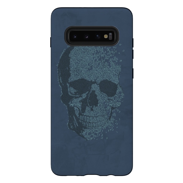 Galaxy S10 plus StrongFit Music Skull V1 by Sitchko