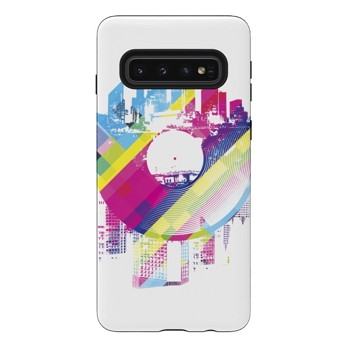 Galaxy S10 StrongFit Urban Vinyl Colorful by Sitchko