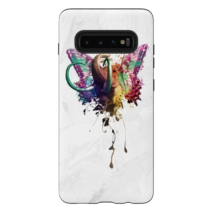 Galaxy S10 plus StrongFit Elephant Need to Fly by Sitchko