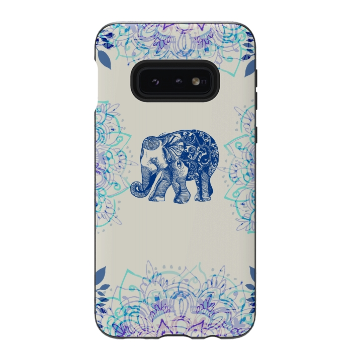 Galaxy S10e StrongFit Pretty Little Elephant  by Rose Halsey