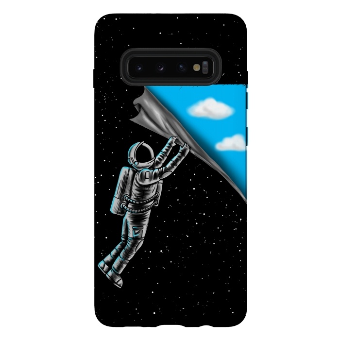 Galaxy S10 plus StrongFit Astronaut open the sky by Coffee Man