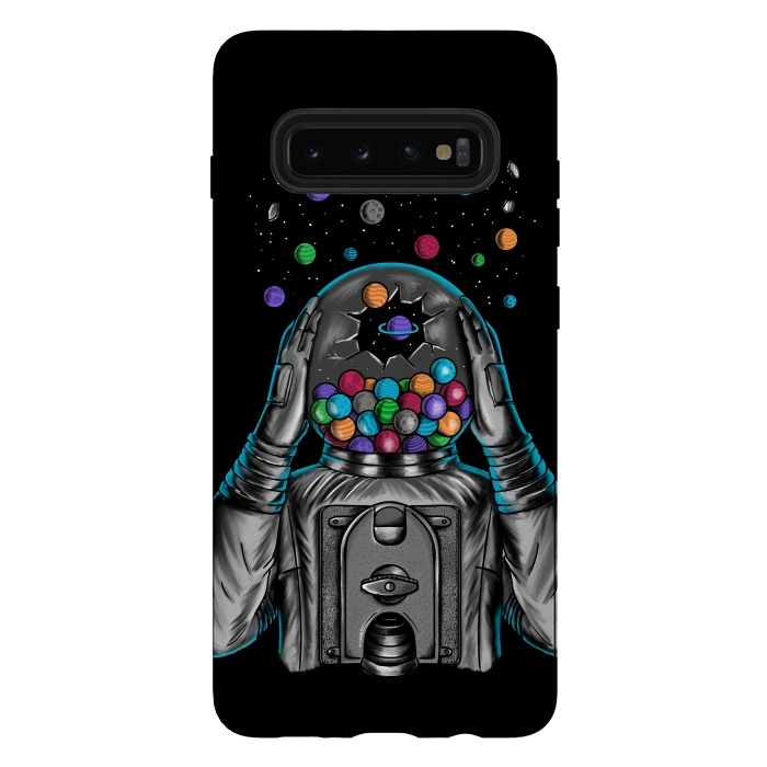 Galaxy S10 plus StrongFit Astronaut Explotion by Coffee Man