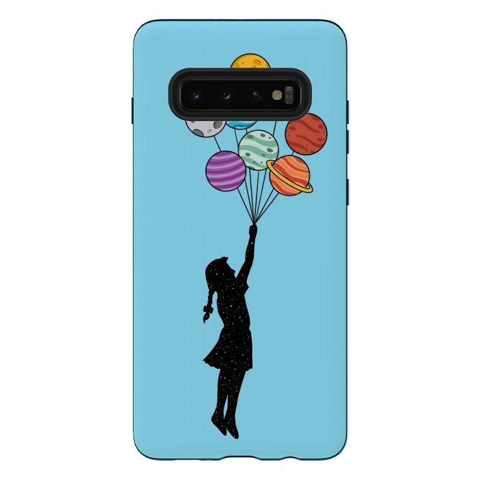 Galaxy S10 plus StrongFit Planets Balloons 2 by Coffee Man