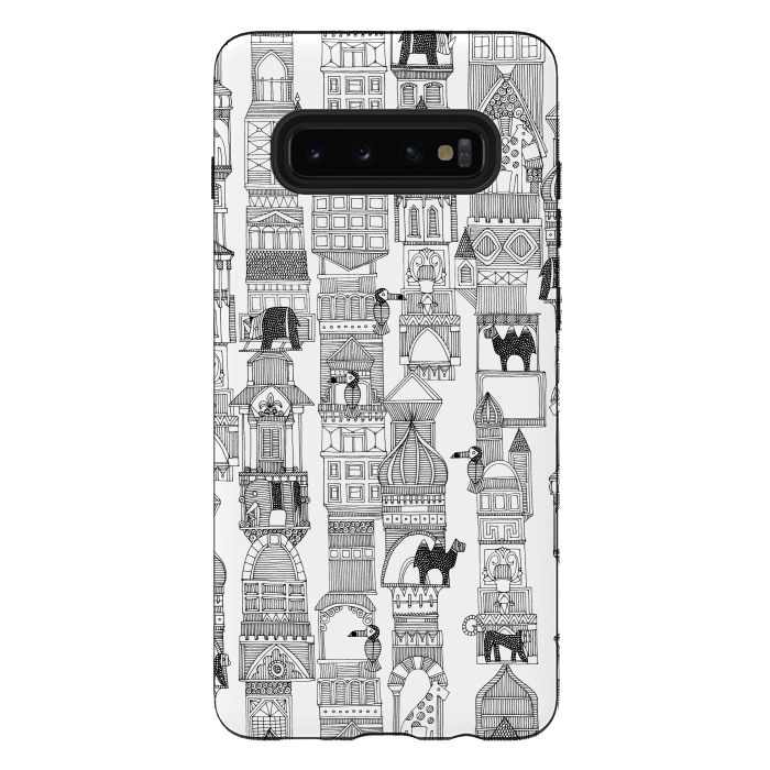 Galaxy S10 plus StrongFit Urban Jungle by Sharon Turner