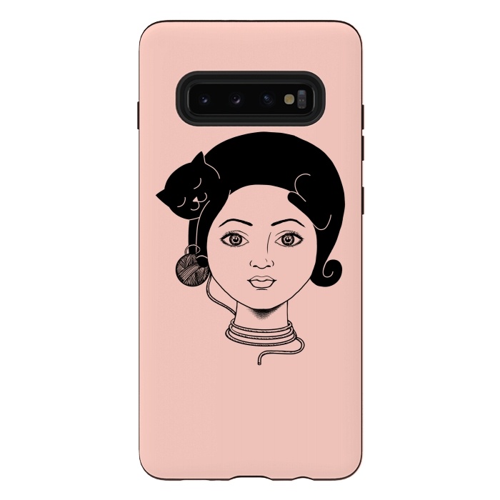 Galaxy S10 plus StrongFit Cat Lady by Coffee Man